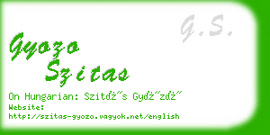 gyozo szitas business card